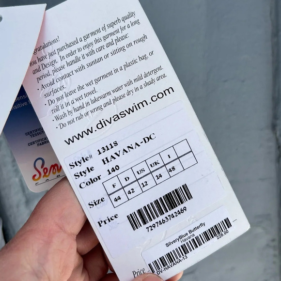 NWT Diva  Swim by Rachel Pappo Old Fashioned Ruched One-piece “Havana”, size 12 - Picture 5 of 9